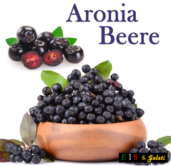 Eis & Gelati. Aronia Beeren / Apfelbeeren. Speiseeis aus Fruchtpulpe Aronia Beere	